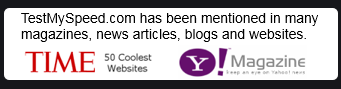 TestMySpeed.com - Testing internet connection speeds since 2000
