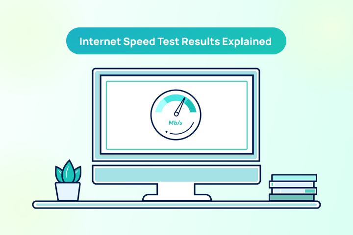 internet speed test results explained featured graphic