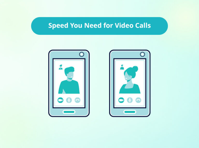 Featured image for an article covering how many Mbps and how much speed you need to conduct video calls when working remotely.