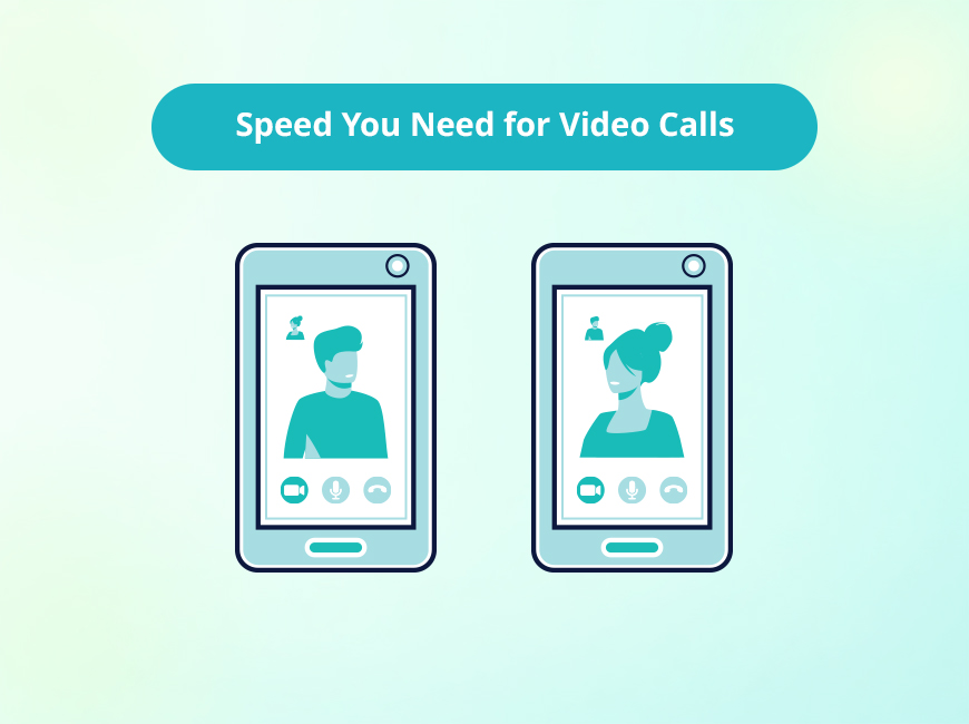 Featured image for an article covering how many Mbps and how much speed you need to conduct video calls when working remotely.