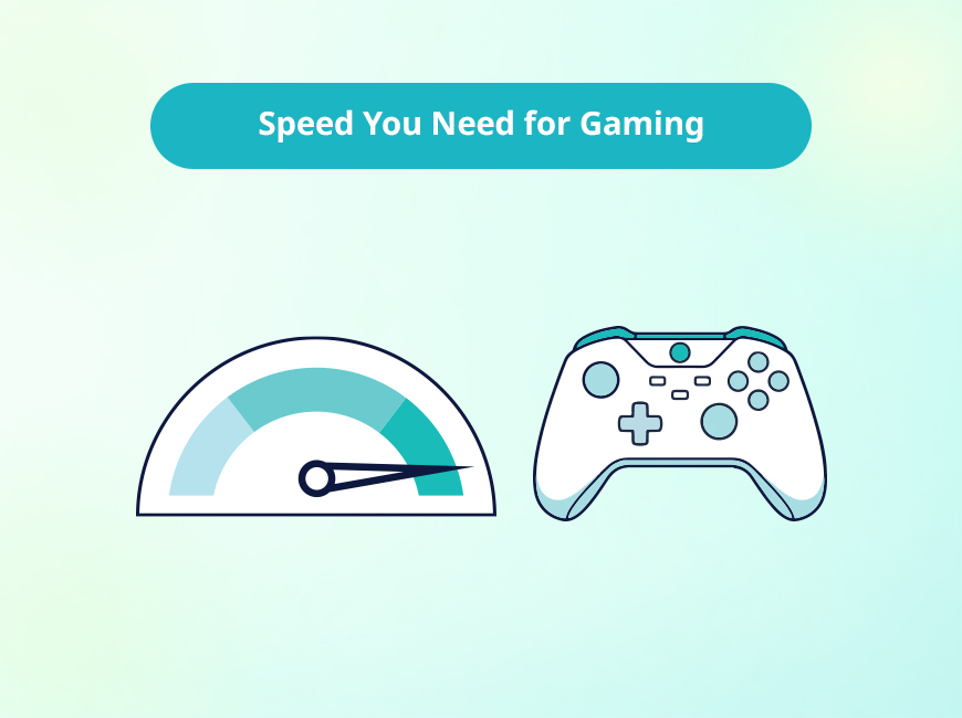 Featured image for an article covering what is a good internet speed for gaming and how to optimize for ideal performance while gaming.